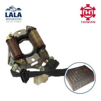 ESTATORES - BETA 110/MOTOMEL C110(P/CDI DE 4 TERM.) INCLUYE PLAQUETA