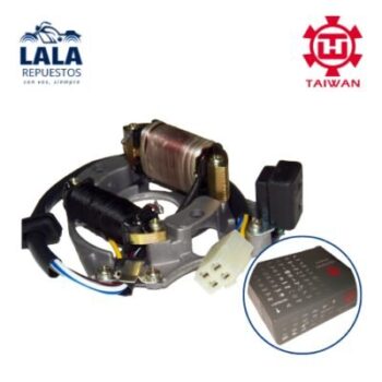 ESTATORES - GILERA SMASH / Z. ZB110 (P/CDI DE 5 TERM) C/PLAQUETA