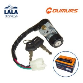 LLAVES DE CONTACTO - UNIVERSAL 110CC. GILERA SMASH - 4 CABLES C/FICHA