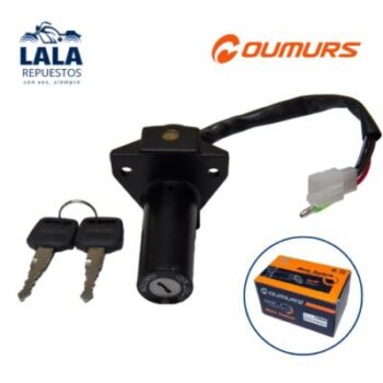LLAVES DE CONTACTO - YAMAHA YBR 125 CHINA - 3 CABLES C/FICHA + 1