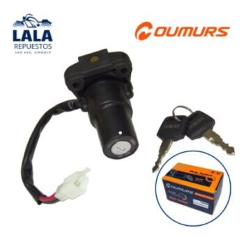 LLAVES DE CONTACTO - YAMAHA YBR125 BRASIL - 4 CABLES C/FICHA